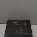 4 in 1 Rotating Hair Dryer Brush Spinning with Detachable Brush(2" & 1.5"),Negative Ionic Brush Blow Dryer 100-120V,3 Heats and 2 Speeds Rotating Hot Air Brush for Curling,Straight,Drying (Black)