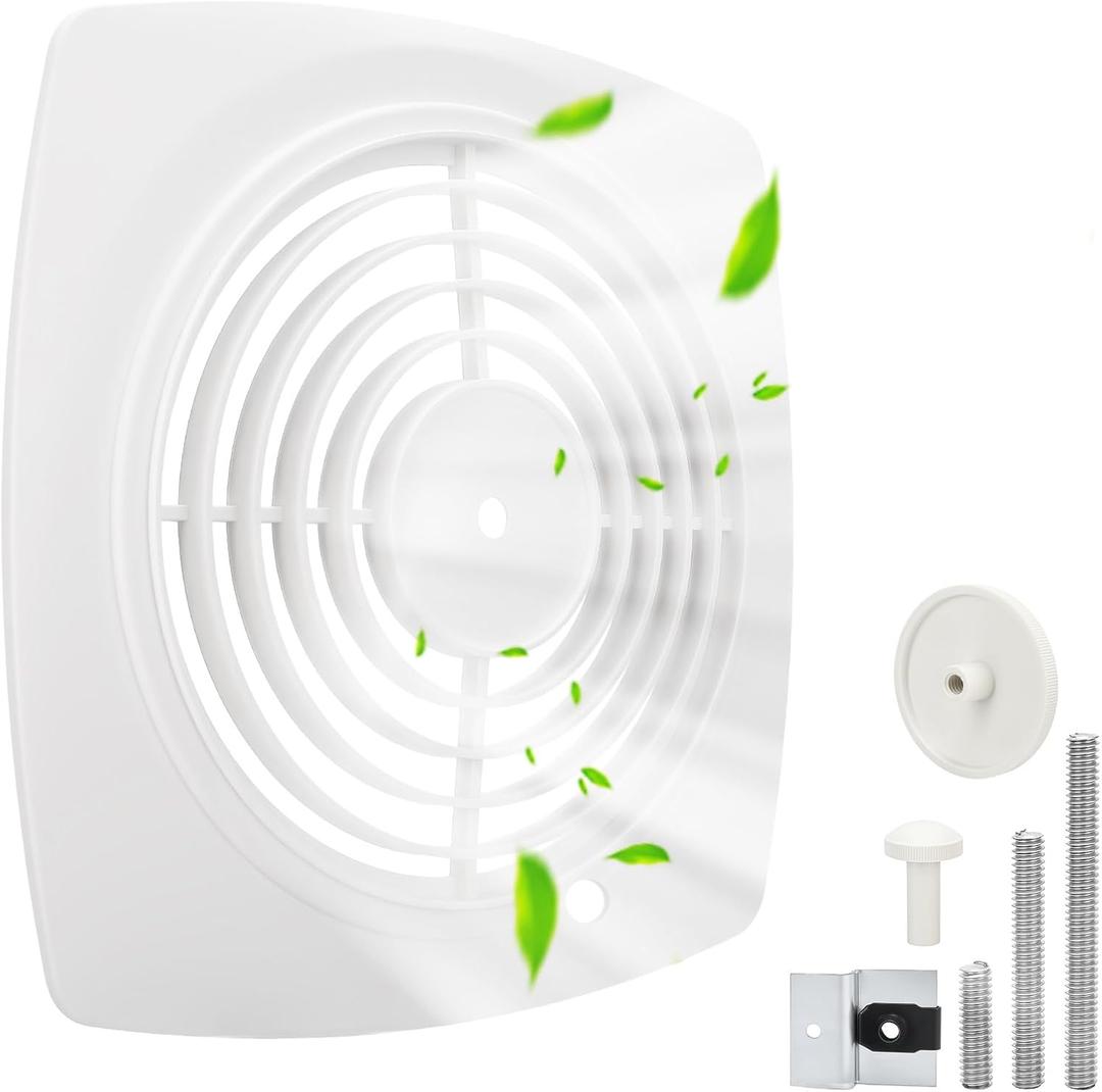 97011790 Bathroom Exhaust Fan Cover Replacement, S97011790 Kitchen Exhaust Fan Cover  Durable 11-1/2" x 11-1/2" ABS Wall Vent Grille, Crack and Yellowing Resistant, Fits 509S-A, 509S-B