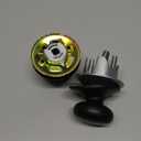 Schlage F10 PLY 622 Plymouth Door Knob, Hall & Closet Passage Lock, Matte Black