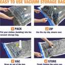 Travel Vacuum Bags with Electric Pump, Vacuum Travel Bags for Luggage and Suitcase, Combo 9 Pack