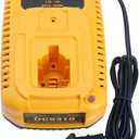DC9310 Fast Charger Replace for DEWALT 18 Volts Battery Charger DW9116 Compatible with Dewalt 7.2V-18V NiCD/NiMH Battery DC9098 DC9096 DC9091 DE9057 DW9072(Not for Lithium Battery) (new version)