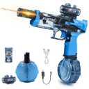 Electric Water Gun for Adults Kids: Powerful Squirt Gun, Automatic high Powered Pressure Blaster watergun with Realistic Led Muzzle Flame,28-32 FT Range，Perfect Summer Gift Toys for Age 8-12