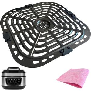 ALJ 6QT Air Fryer Grill Plate for Power XL Grill Air Fryer Combo 6QT 12-in-1 Indoor Slow Cooker, Upgraded Air Fryer Grill Pan Crisper Tray Plate Insert Grate Rack Grid Shelf for Power XL 6QT Air Fryer