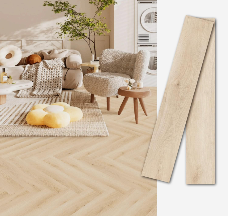 MULGREAT Peel and Stick Floor Tile, 54 Sq.Ft 36 Pieces 36"x6" Long Vinyl Flooring, 1.5mm Thick Waterproof Renter Friendly Self Adhesive Vinyl Plank Flooring for Bedroom RV Kitchen (Blayney Oak)