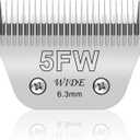 5FW Pet Dog Grooming Detachable Wide Blades,Compatible with Andis,Oster A5,Wahl KM10 Clippers,Cut Length 1/4"(6.3mm)