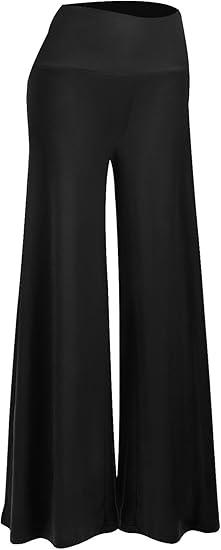 Arolina Women's Stretchy Wide Leg Palazzo Lounge Pants Casual Comfy High Waist Palazzo Pants, Size M