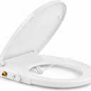 Garvee Bidet Toilet Seat, Non-Electric Round Quiet Close Toilet Seat