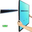 Studless TV Wall Mount for 32-75 inch TVs, No Stud Drywall TV Mount Holds up to 150 lbs, Low Profile, No Drill, Easy to Install for Bedroom Living Room, Bubble Level Included