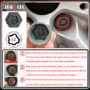22PCS Wheel Locking Nut Key Kit Compatible with BMW Series, Wheel Lock Nut Socket Adapter Set, Anti-Theft Lug Removal Tool, Anti-Theft Screw Remover Repair Tool