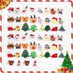 52 Pack Christmas PlushiesChristmas Tree DecorationsChristmas Small Stuffed AnimalsMini Stuffed Animals BulkMini 2025 for Grandkids Teens Women Men