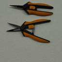 Fiskars 6" Pruning Scissors (2-Pack) for Flowers, Buds, Weeds and Small Plants, Garden Snips with Resin Resistant Nonstick Stainless Steel Blades, Gardening Trimmers with Comfortable Handle