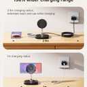 Magnetic Charger Stand for Samsung S26 Ultra/S26+/S26/S25/S24/Z Flip7/Z Flod7 & iPhone Air/17/16/15/14/13/12, Detachable Wireless Charging Station Compatible with MagSafe