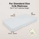 KeaBabies 2-Pack Organic Crib Sheets for Boys, Girls - 52x28 Fitted Crib Mattress Sheet Neutral, Breathable Jersey Cotton Cover for Baby Bed, Toddler Mattress, Soft & Cute Prints (Hazy)