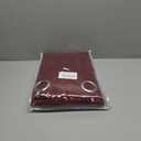 COSVIYA Grommet Blackout Room Darkening Burgundy Curtains 84 inch Length 2 Panels,Thick Polyester Light Blocking Insulated Thermal Window Curtain Drapes for Bedroom/Living Room,52x84 inches