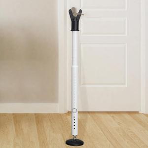 Door Security Bar, 1.25Inch Diameter Heavy Duty Security Bar with Large Rubber Base, Door Stopper for Apartment Hotel Home Travel Screen Door(1 Pack,White)