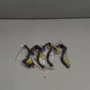 Sopicoz Cast Iron Coat Hooks Pack of 4 Farmhouse Vintage Hooks, Heavy Duty Rustic Wall Mounted Hooks for Hanging Indoors & Outdoors (Black)