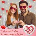 Landical 200 Sets Blank Heart Button Pin Parts 2.24 Inch Heart Shaped Maker Supplies for Button Maker Machine, DIY Badge Includes Metal Top Cover and Bottom Cover with Pin, Clear Film