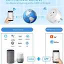 Smart Plug, WiFi Outlet Compatible with Alexa & Google Assistant, Smart Outlet 16A/2200W Max, Smart Home Automation, APP Remote Control, Timer&Schedule, 2.4G Wi-Fi Only, 2 Pack