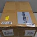 CAROLMADE Small Foot Stool Ottoman Footstool with Legs Under Desk Footrest for Living Room Bedroom and Office, Dark Brown (11"D x 15.4"W x 8.3"H)