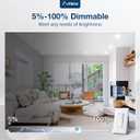 Amico Recessed Lighting 4 Inch, 12 Pack 5CCT Flat LED Can Lights, 2700K/3000K/4000K/5000K/6000K Selectable, 7W=60W, 700LM Brightness, Retrofit Installation - ETL & FCC, White