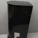 Architectural Mailboxes Franklin Post Mount Mailbox, Black with Silver Accents, FM110BEC