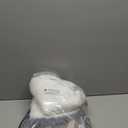 BurgeonNest 20-Inch Round Cat Bed Cave, Enclosed Hooded Pet House for Indoor Kittens, Anti-Collapse EVA Shell with Cord Access for Heating Pad, Washable Soft Plush, Grey