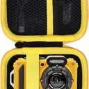 Storage Case Compatible with KODAK PIXPRO WPZ2 Rugged Waterproof Shockproof Dustproof Digital Camera (Black + Yellow Case)