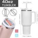 40 OZ Panda Tumbler with Handle.Panda Lover Cup Gift.40 OZ Unique Birthday Christmas Panda Tumblers Gifts for Women Men.