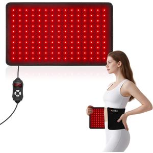 Red Light Therapy for Body, 660nm 850nm 20" LED Large Infrared Redlight Therapy Pad Belt Wrap for Neck Shoulder Back Knee Muscle