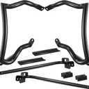 Saddlebag Guard Crash Bar Bracket Compatible with Harley Davidson Touring Street Glide Road Glide Road King Electra Glide Ultra Limited CVO Black 2009-2025