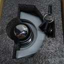 DEEAGLE Heavy Duty Trailer Coupler Lock, RV Trailer Locks Fits 2 Couplers, Anti-Theft Ball Hitch Lock, Grey (Gray)