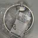 JOMOLA Towel Ring Suction Towel Holder for Bathroom Stainless Steel Kitchen Towel Rail Rack Drill Free Bath Towel Holder Bathroom Accessories Brushed Finish (Silver,1 Pcs)