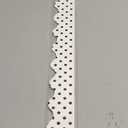 Teacher Created Resources Black Polka Dots on White Scalloped Border Trim (5593) (Each piece measures 2-3/16" x 35")