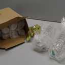 Yinder 200 Pcs Mini Dessert Cups with Spoons Include 100 Disposable Plastic Mousse Cups 100 Tasting Spoons Clear Plastic Parfait Glasses Dessert Bowls for Wedding Party(2 Oz,Gold)