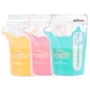 ZÜCÜBéBé Breastmilk Storage Bags(90 Count)，8oz Milk Storage Bags for Breastfeeding，BPA Free with Easy Pour Spout, Self Standing, for Refrigeration and Freezing
