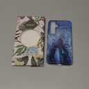 Esdot for Samsung Galaxy S24 FE Case with Built-in Screen Protector - Durable Hard PC Front Frame + Soft TPU Back Cover, Trendy Cute Designs for Women,Protective Phone Case - Agate Stone