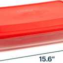 Pyrex Basics 3 QT Glass Baking Dish With Plastic Lid, Casserole Dish, Glass Food Container, Oven, Freezer And Microwave Safe, Clear Container