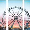 Fun Express Ferris Wheel Backdrop Banner - 9 feet Long - County Fair and Carnival Party Dcor - VBS Vacation Bible School Supplies/Decor