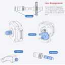 3D Printer Accessories Voron 2.4 Extruder Dual Gear Hardware Kit Compatible with Voron 2.4 BMG Extruder kit..