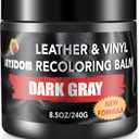 Leather Recoloring Balm, Leather Repair Kit, Leather Dye, Leather Color Restorer, Leather Scratch Remover, Leather Couch Paint, Repair, Leather Scratch Repair, Leather Restorer(Dark Gray)