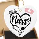 Nurse Gift for Women - Appreciation, Thank You Gifts for Nurses, Retirement Nurse Gift Ideas Nursing Gifts for Nurses - Heart Hanging Plaque