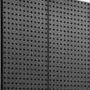 VEVOR Metal Pegboard Panels, 24" x 12" Pegboard, 2 Panels, Heavy Duty Steel Peg Board Wall Organizer, for Living Room Garage Tool Storage Workbench Office Organization Craft Room Kitchen Home, Black