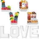 Love Charcuterie Letter Box Love Letter Trays Food Fillable Tray Box Foam Board Box for Valentine's Day Baby Shower Gender Reveal Birthday Party Decorations Supplies