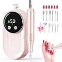 High Speed Nail Drill for Acrylic Removal, 50,000 RPM Pro E-File with LCD, Bits Kit & Anti Slip Pad, MG101L Quick Gel Removal, Precise Shaping, Portable for Nail Art Practice & Salon Use