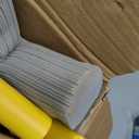 Masthome Sponge Mop,Roller Sponge Mop with 3 Absorbent PVA Mop Refills,Self Squeeze Sponge Mops and Stainless Steel Handle,PVA Sponge Mops for Floor Cleaning (Yellow)