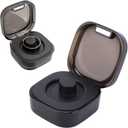 Charging Case for R02 Smart Ring, Magnetic Charging Port, Portable Charger Dock with Indicator Light, for R03 R06 R11M R8 H01SR05, for Car, Travel, Airplane (Black)