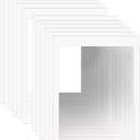 ZBEIVAN 18x24 White Picture Mats for 16x20 Pictures with Core Bevel Cut Frame Mattes - Pack of 12