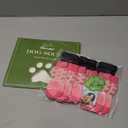 EXPAWLORER 6Pcs Anti Slip Dog Socks to Prevent Licking Paws, Dog Shoes for Winter, Double Sides Dog Boots & Paw Protectors Booties for Hardwood Floors with Grippers Small Medium Large Senior Dogs, S (Pink)