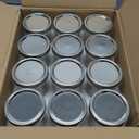 Yodecy 12 Pack 16 oz Wide Mouth Clear Mason Jars with Silver Metal Lids, Canning Jars for Overnight Oats, Food Storage, Dry Food, Snacks, Candies and More