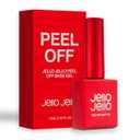 Peel Off Base Coat for Gel Nail Polish, 10ml Jello Jello peel-off base gel, UV LED Lamp Nail Polish without Damage, Long Lasting Peelable Base for Beginners Weak Thin Nails